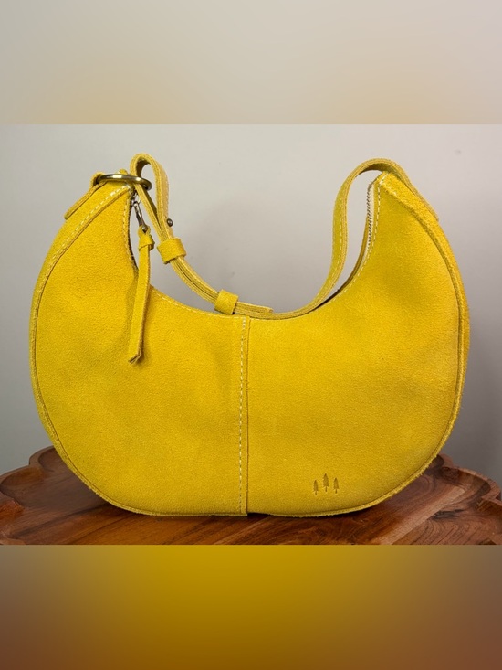 Portland Leather Nora Classic Shoulder Bag Hello Yellow NWOT - Picture 3 of 17